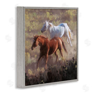Nina Blue | Brown and White Wild Horses