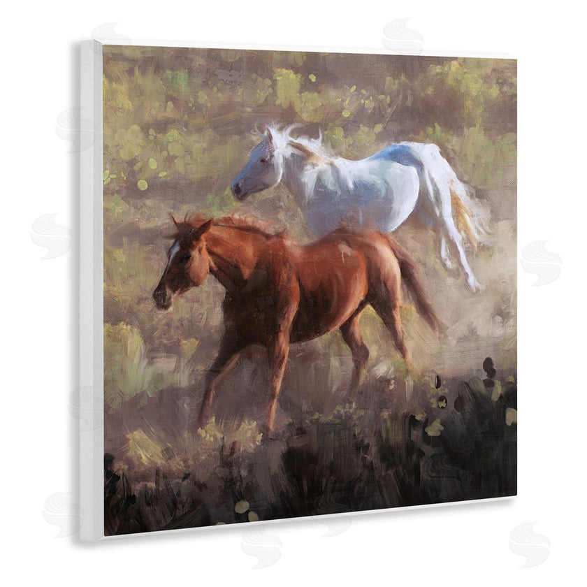 Nina Blue | Brown and White Wild Horses