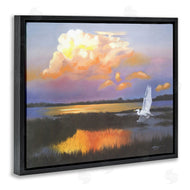 D. Rust | Egret Over Cloudy Reflection
