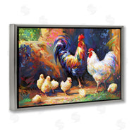 Leon Devenice | Chicken Family Paint Splatter