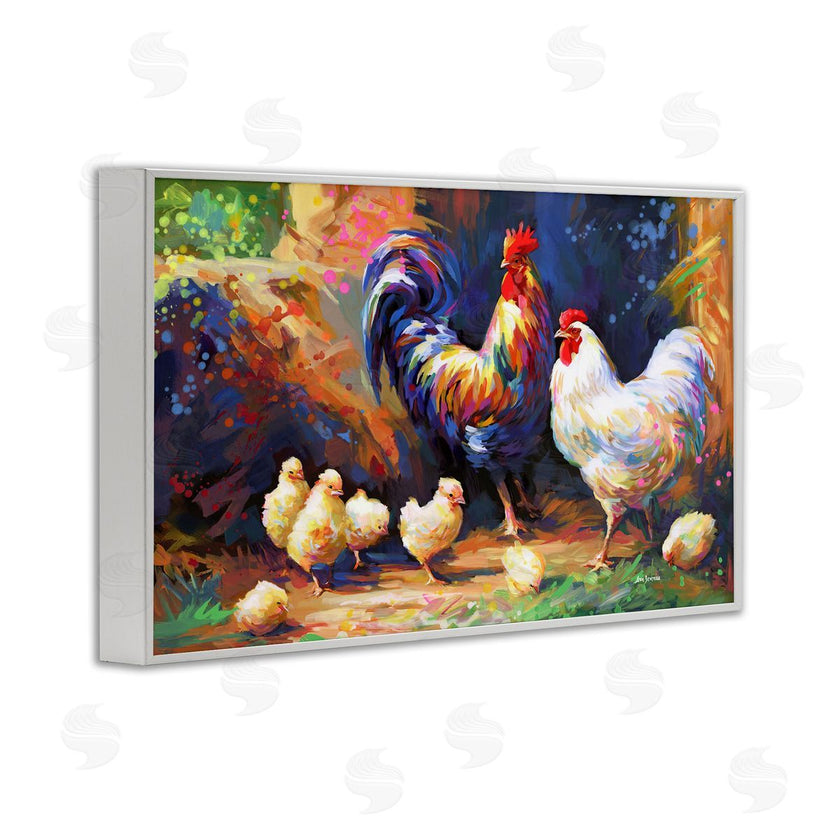 Leon Devenice | Chicken Family Paint Splatter