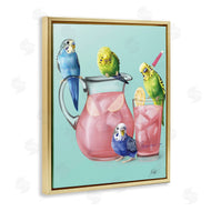 Mehu Art | Budgies and Pink Lemonade