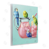 Mehu Art | Budgies and Pink Lemonade