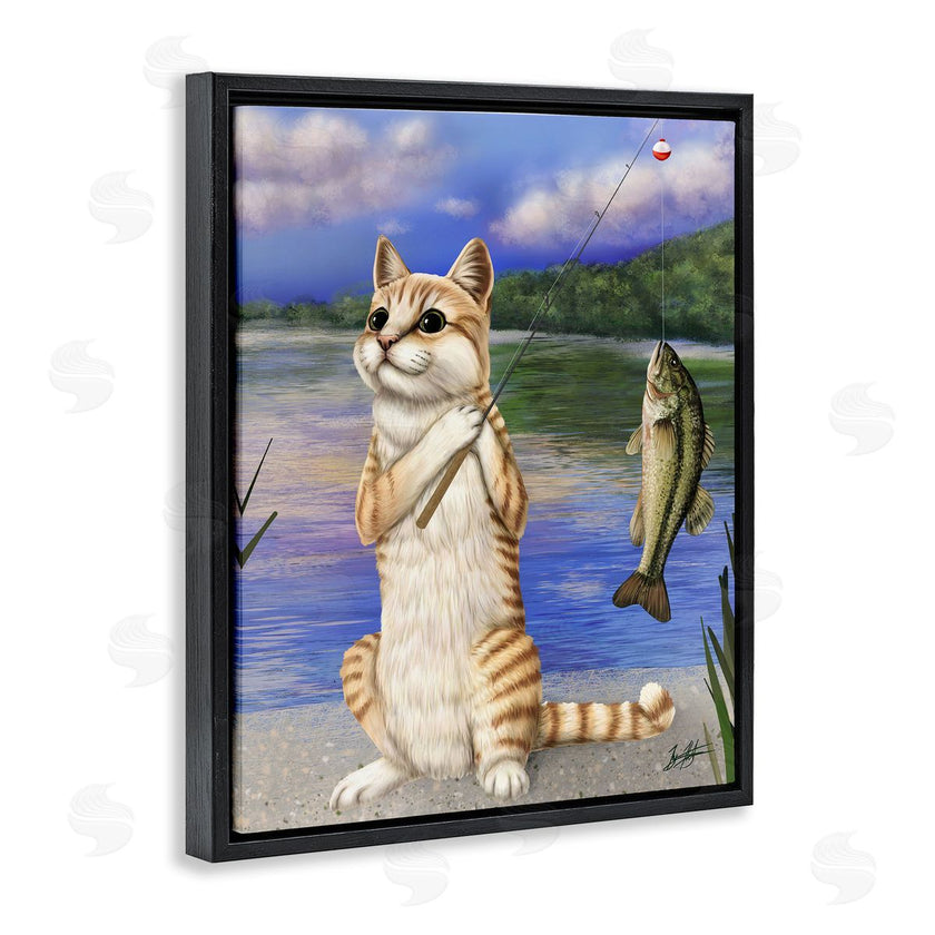 Mehu Art | Fishing Cat by Lake