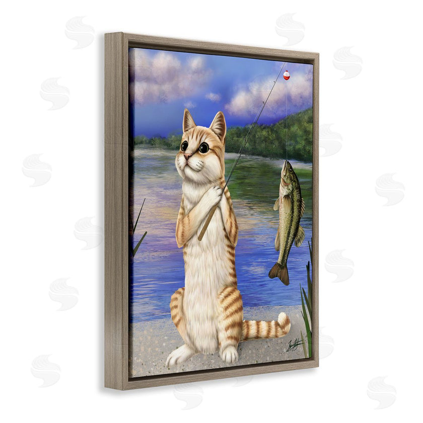 Mehu Art | Fishing Cat by Lake