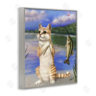 Mehu Art | Fishing Cat by Lake