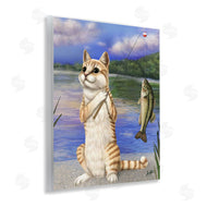 Mehu Art | Fishing Cat by Lake