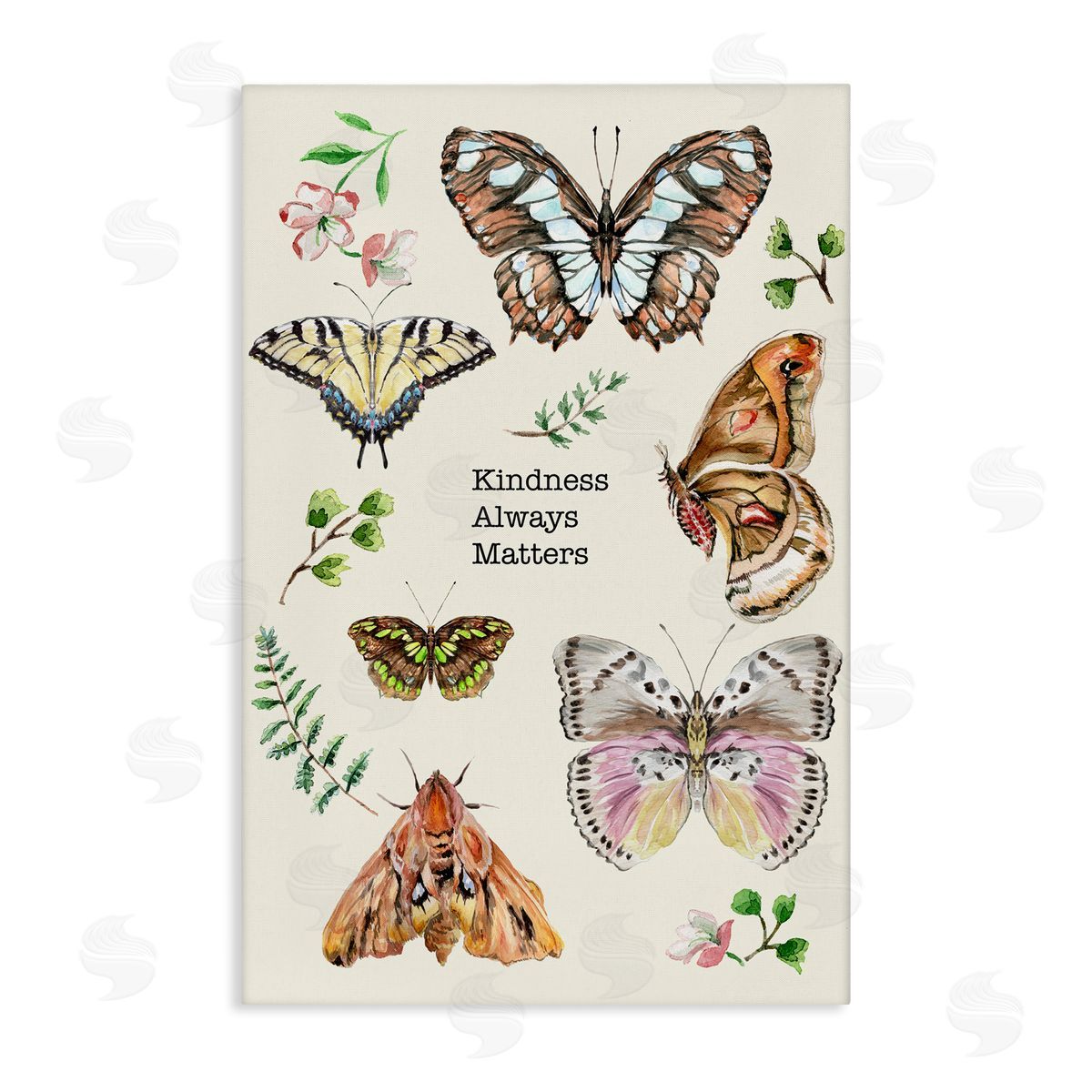 Kindness Matters Insects Canvas Wall Art, Home Decor by Melissa Hyatt