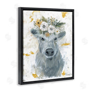 Mackenzie Kissell | Grey Cattle with Flowers