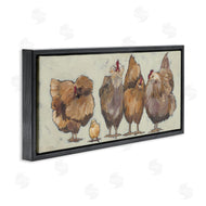 Michele Norman | Brown Hens and Chick