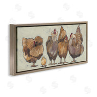 Michele Norman | Brown Hens and Chick