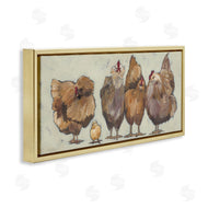 Michele Norman | Brown Hens and Chick