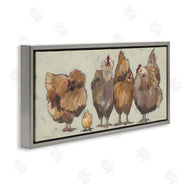 Michele Norman | Brown Hens and Chick