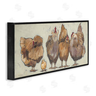 Michele Norman | Brown Hens and Chick