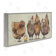 Michele Norman | Brown Hens and Chick