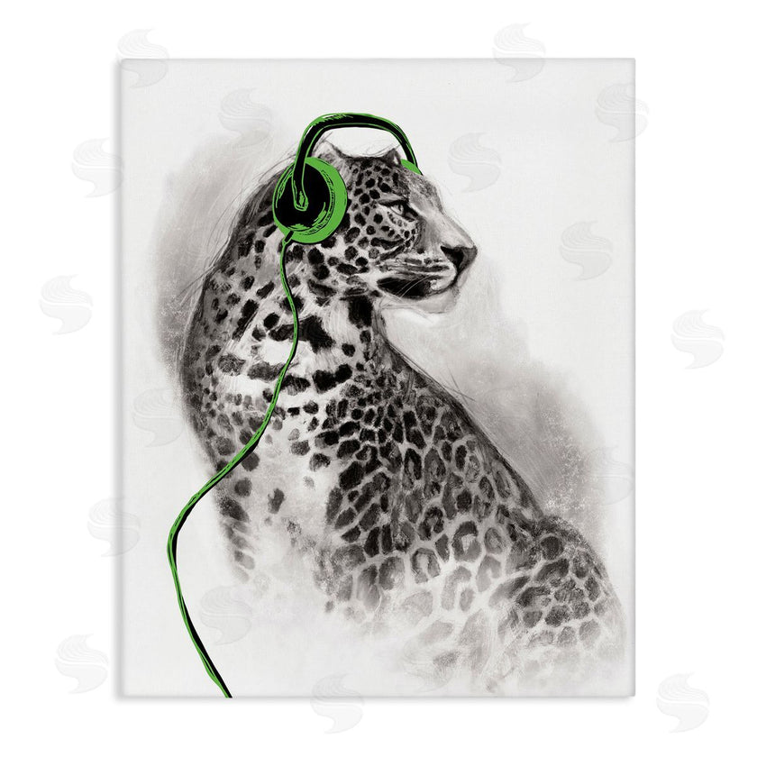 Masey St. Studios | Cheetah with Headphones