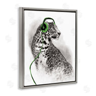 Masey St. Studios | Cheetah with Headphones