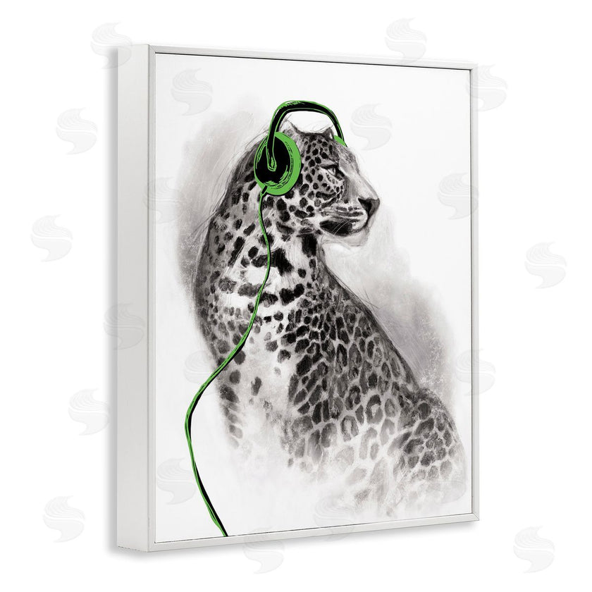 Masey St. Studios | Cheetah with Headphones
