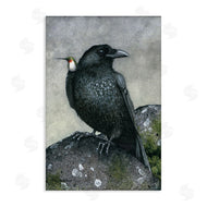 Maggie Vandewalle | Crow and Hummingbird Perched