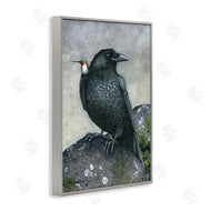 Maggie Vandewalle | Crow and Hummingbird Perched