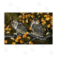 Maggie Vandewalle | Inquisitor Owls Autumn Branch