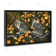 Maggie Vandewalle | Inquisitor Owls Autumn Branch
