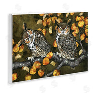 Maggie Vandewalle | Inquisitor Owls Autumn Branch