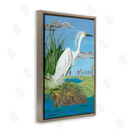 Jennifer Peck | Egret Perched on Shore