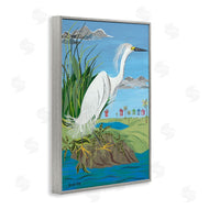 Jennifer Peck | Egret Perched on Shore