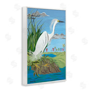 Jennifer Peck | Egret Perched on Shore