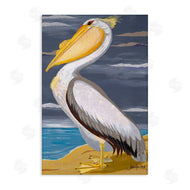 Jennifer Peck | White Pelican on Shore