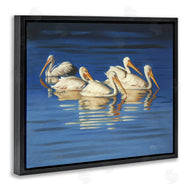 D. Rust | Pelican Flock Lake Ripples