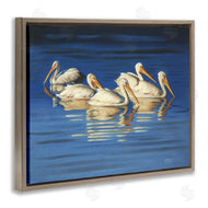 D. Rust | Pelican Flock Lake Ripples