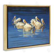 D. Rust | Pelican Flock Lake Ripples