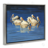 D. Rust | Pelican Flock Lake Ripples