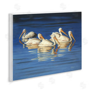 D. Rust | Pelican Flock Lake Ripples