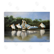 D. Rust | White Pelicans Flock