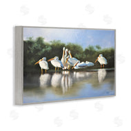 D. Rust | White Pelicans Flock