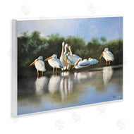 D. Rust | White Pelicans Flock