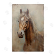 Petal Prints Design | Brown Horse Visage