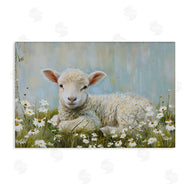 Petal Prints Design | Lamb Resting in Meadow