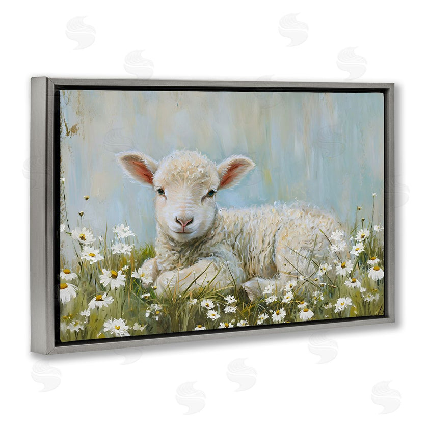 Petal Prints Design | Lamb Resting in Meadow