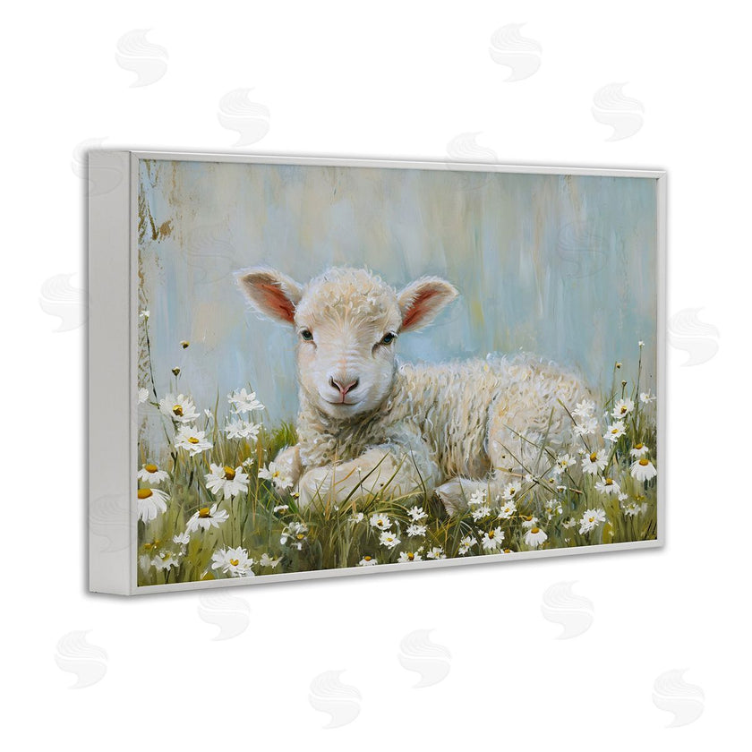 Petal Prints Design | Lamb Resting in Meadow