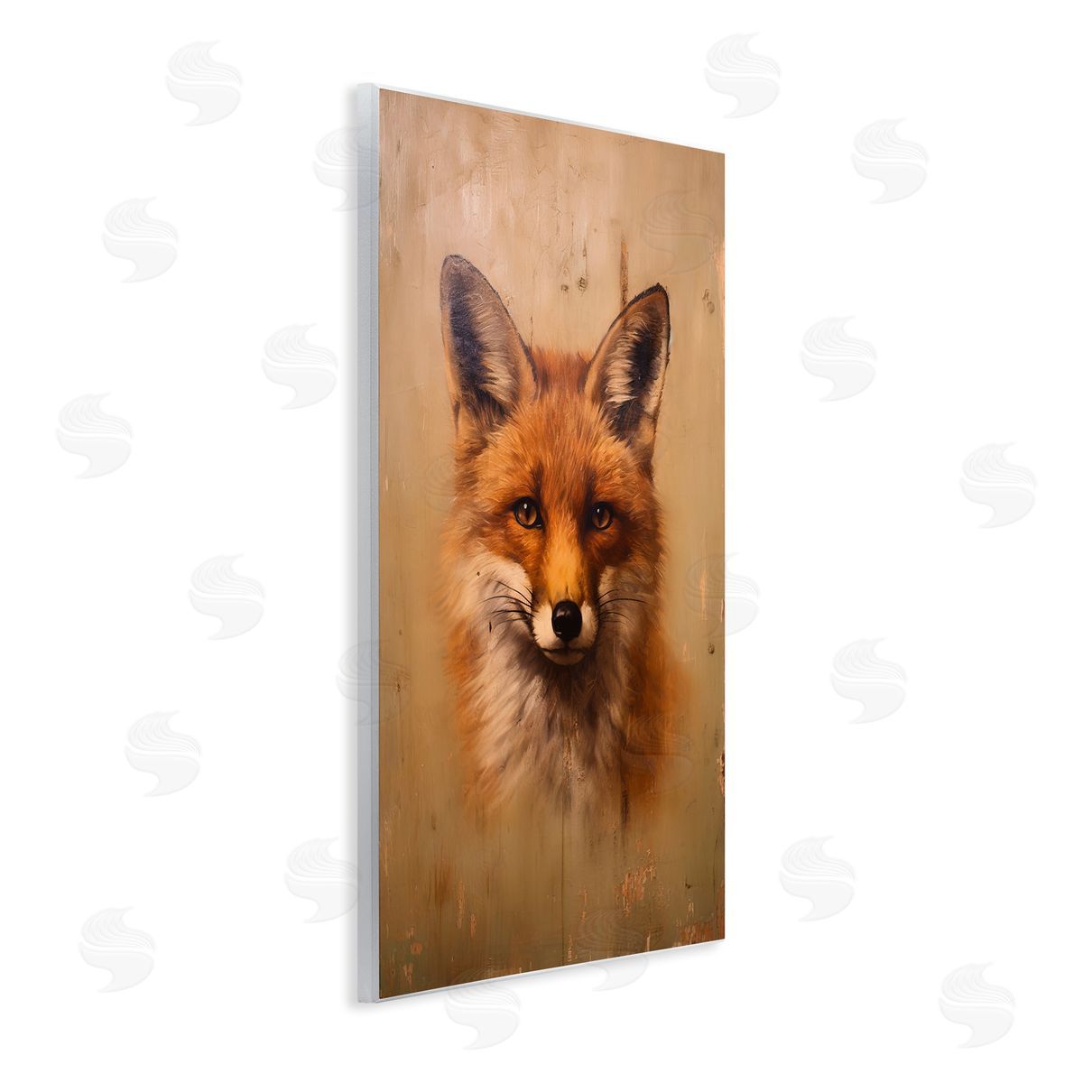 Woodland Fox Face Wood Plaque Wall Art, Home Decor by Petal Prints Design