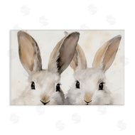 Petal Prints Design | Two Peeking Rabbits