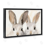 Petal Prints Design | Two Peeking Rabbits