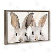 Petal Prints Design | Two Peeking Rabbits