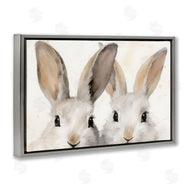 Petal Prints Design | Two Peeking Rabbits
