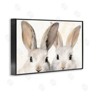 Petal Prints Design | Two Peeking Rabbits