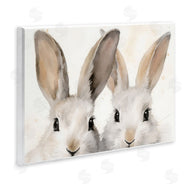 Petal Prints Design | Two Peeking Rabbits